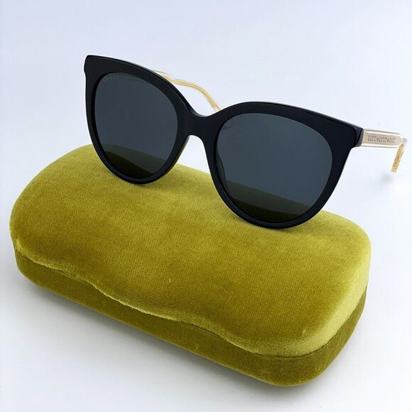 Gucci Accessories - NEW GUCCI GG0565S 001 Black Crystal Grey Cat Eye Women Sunglasses